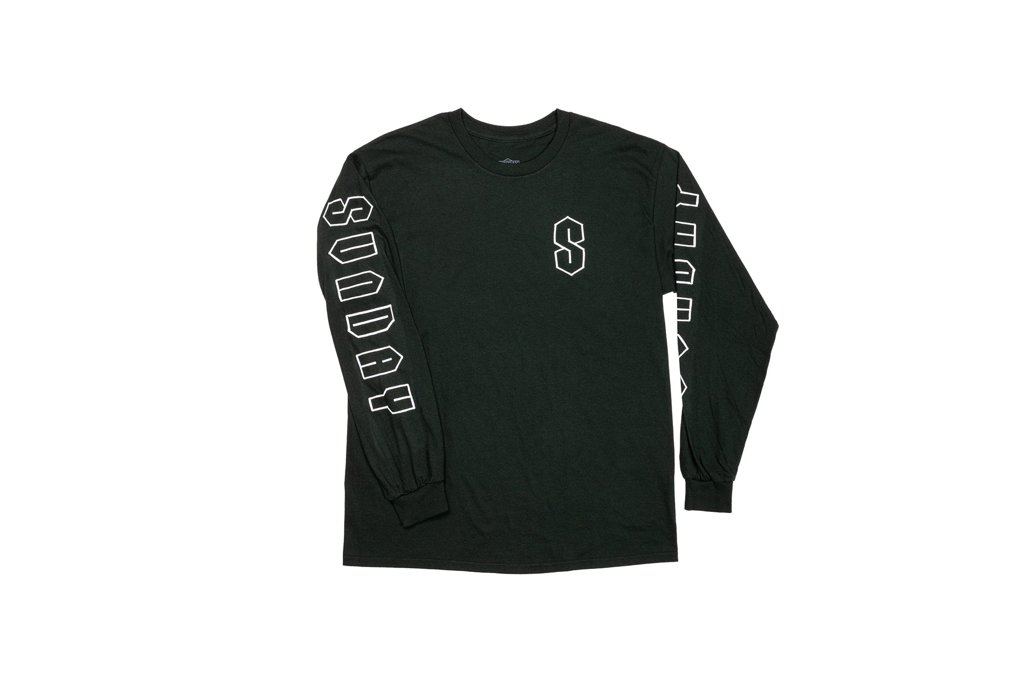 Sunday Cool S Long Sleeve (Forest Green with White Ink) available at 5150bmx.com