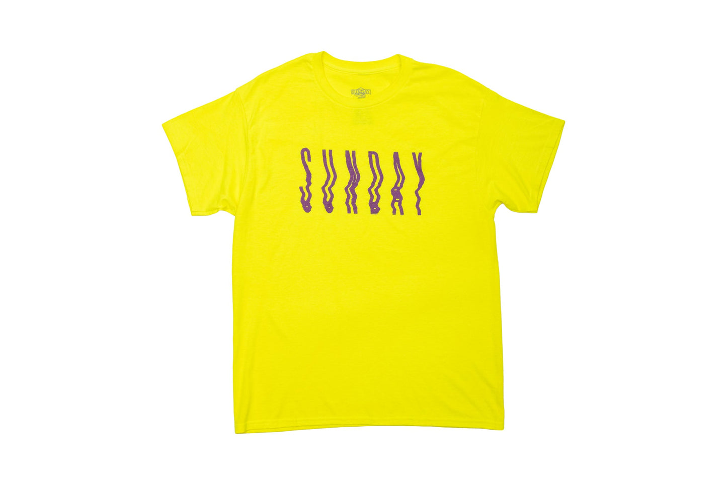 Sunday High Wave Tee (Safety Green w/ Purple Ink) available at 5150bmx.com