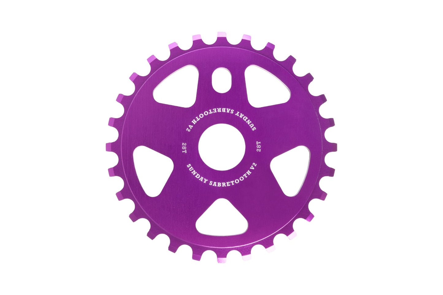 Sunday Sabretooth v2 Sprocket (Anodized Purple) available at 5150bmx.com