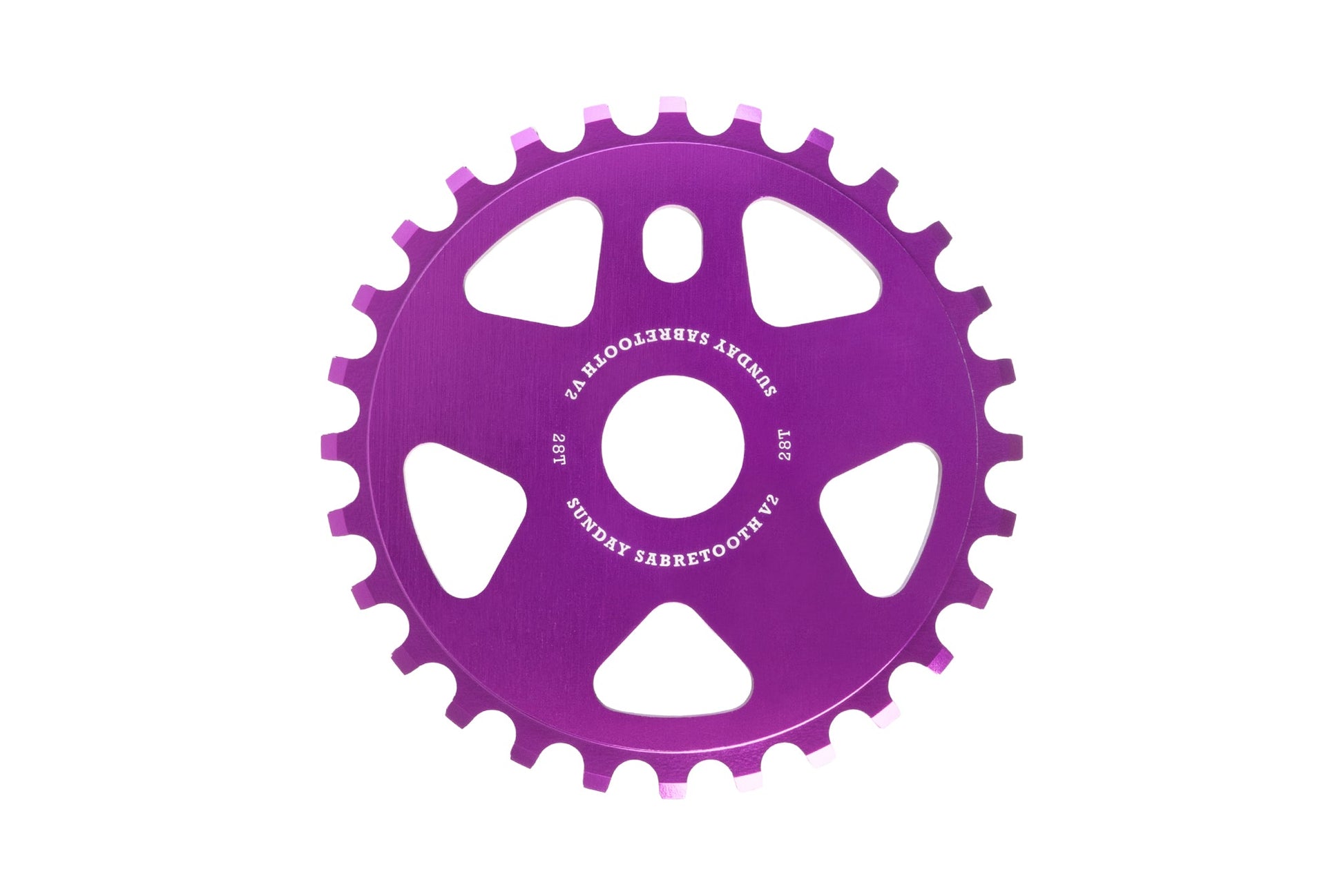 Sunday Sabretooth v2 Sprocket (Anodized Purple) available at 5150bmx.com