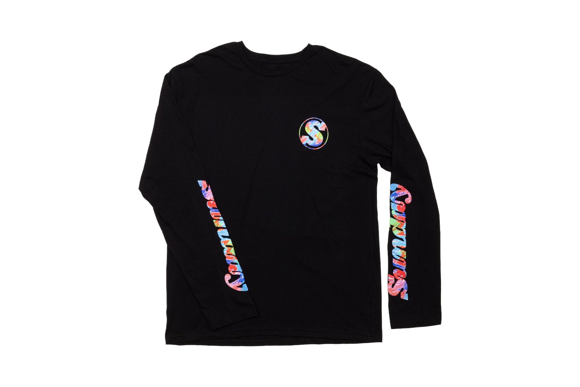 Sunday Scribble Long Sleeve (Black w/ Color Scribble Ink) available at 5150bmx.com