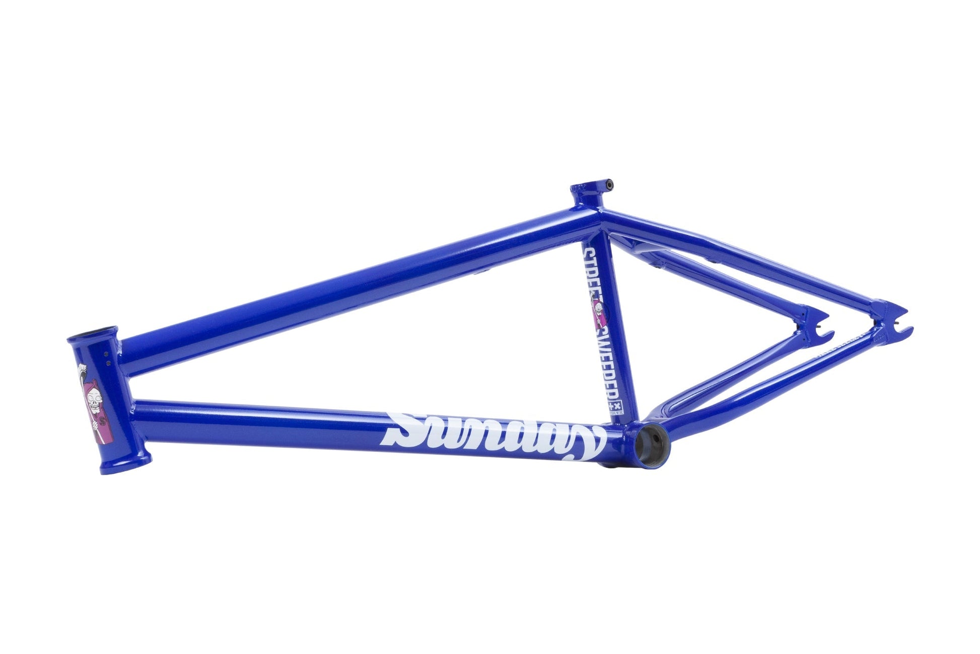 Sunday Street Sweeper Frame (Gloss Metallic Blue) available at 5150bmx.com