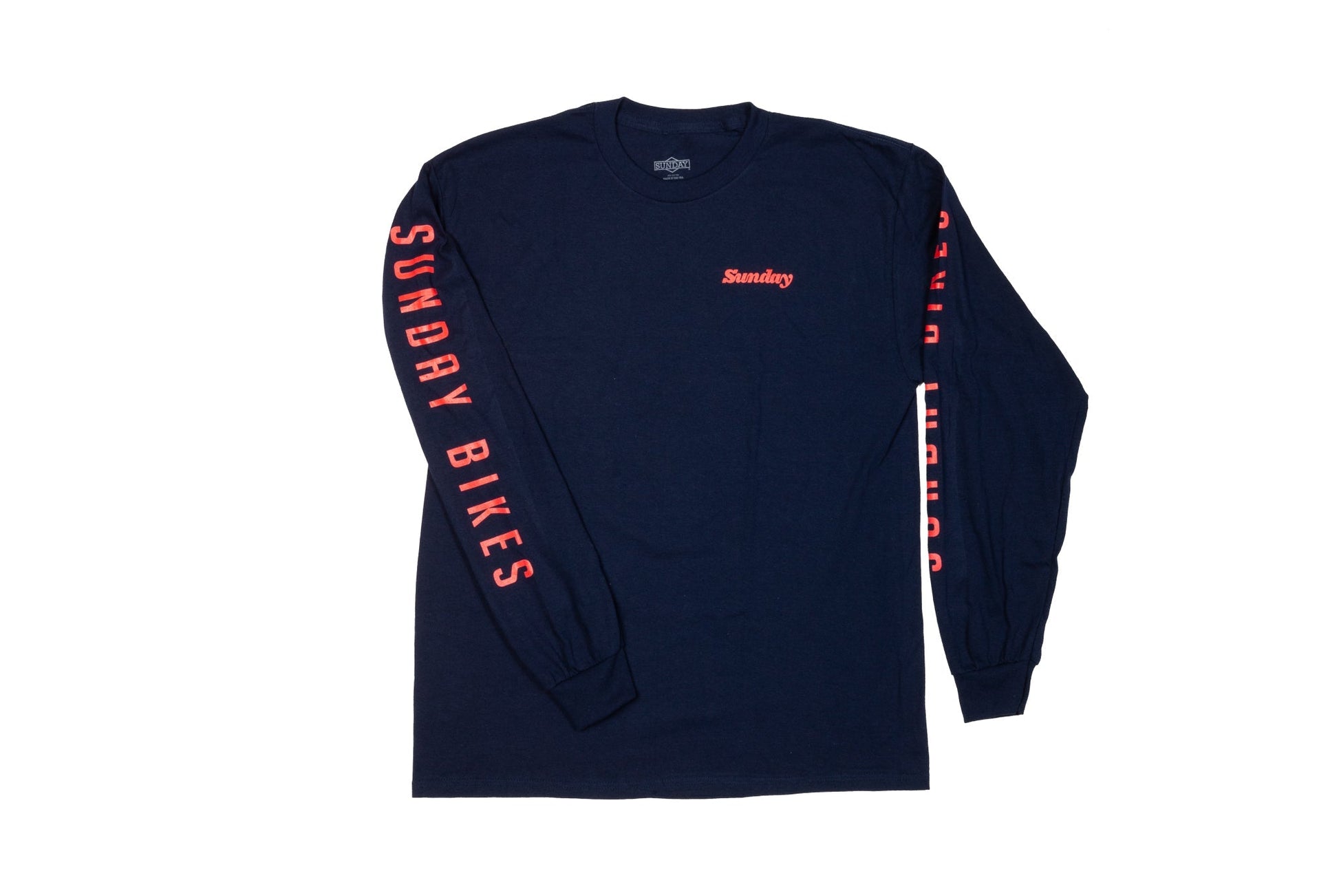 Sunday Winner's Wreath Long Sleeve (Navy with Red/Yellow Ink) available at 5150bmx.com
