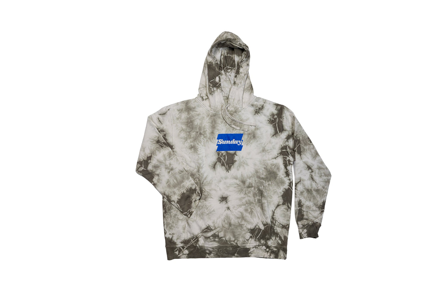 Sunday Zig-Zag Pullover Hoodie (Green Dyed with Blue Ink) available at 5150bmx.com