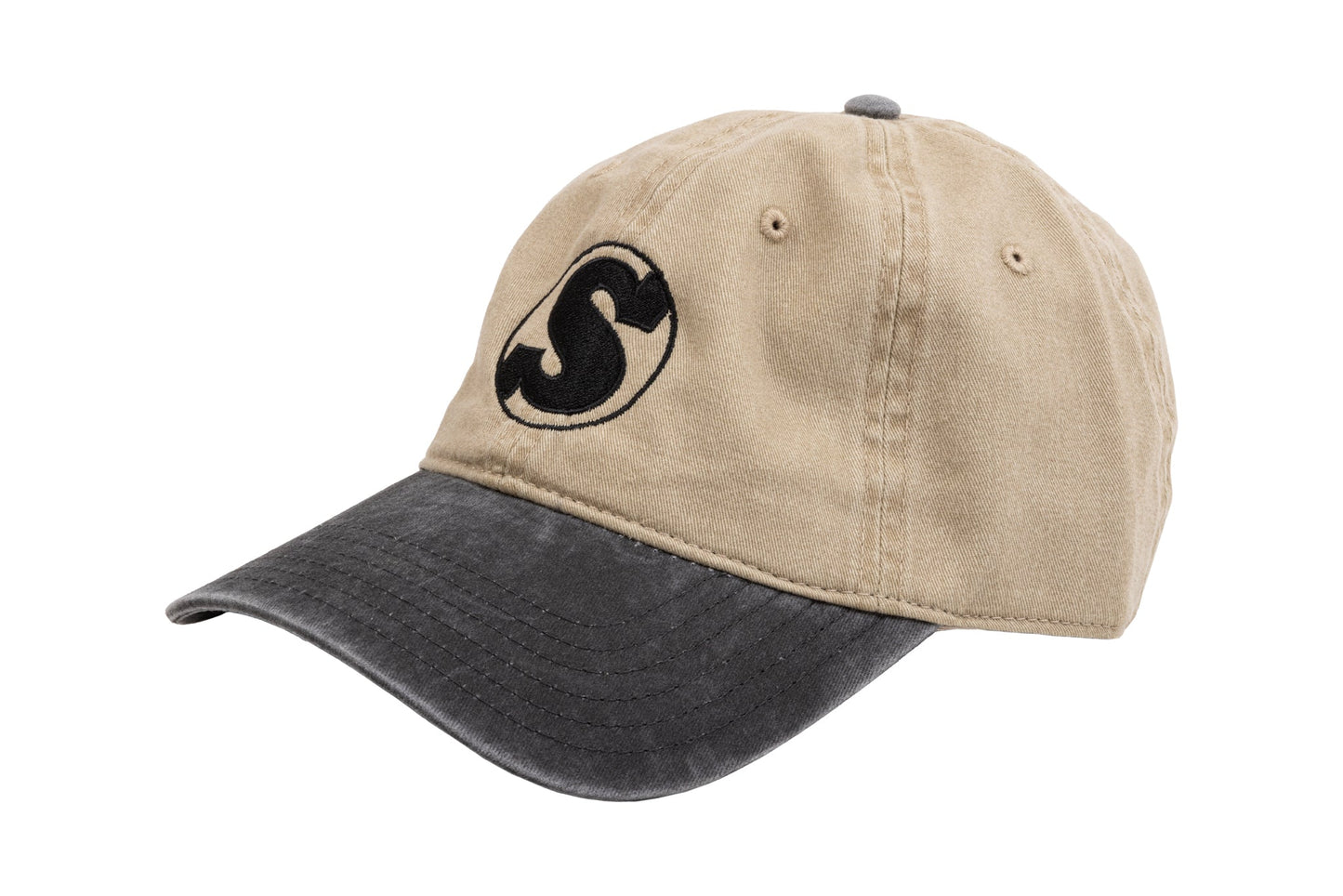 Sunday Badge 6-Panel Hat (Tan/Black) - Available at 5150bmx.com