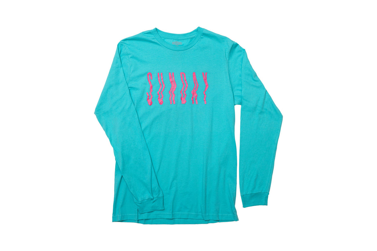 Sunday High Wave Long Sleeve (Teal w/ Hot Pink Ink) available at 5150bmx.com