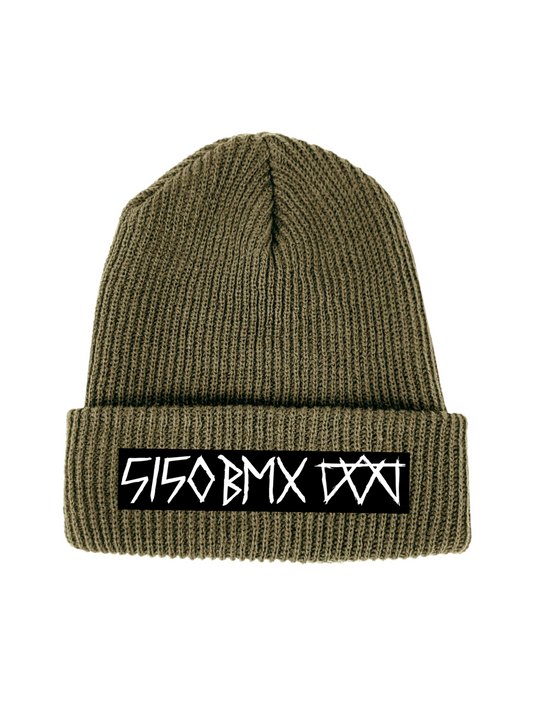 5150bmx Oversized Logo Beanie (Olive)