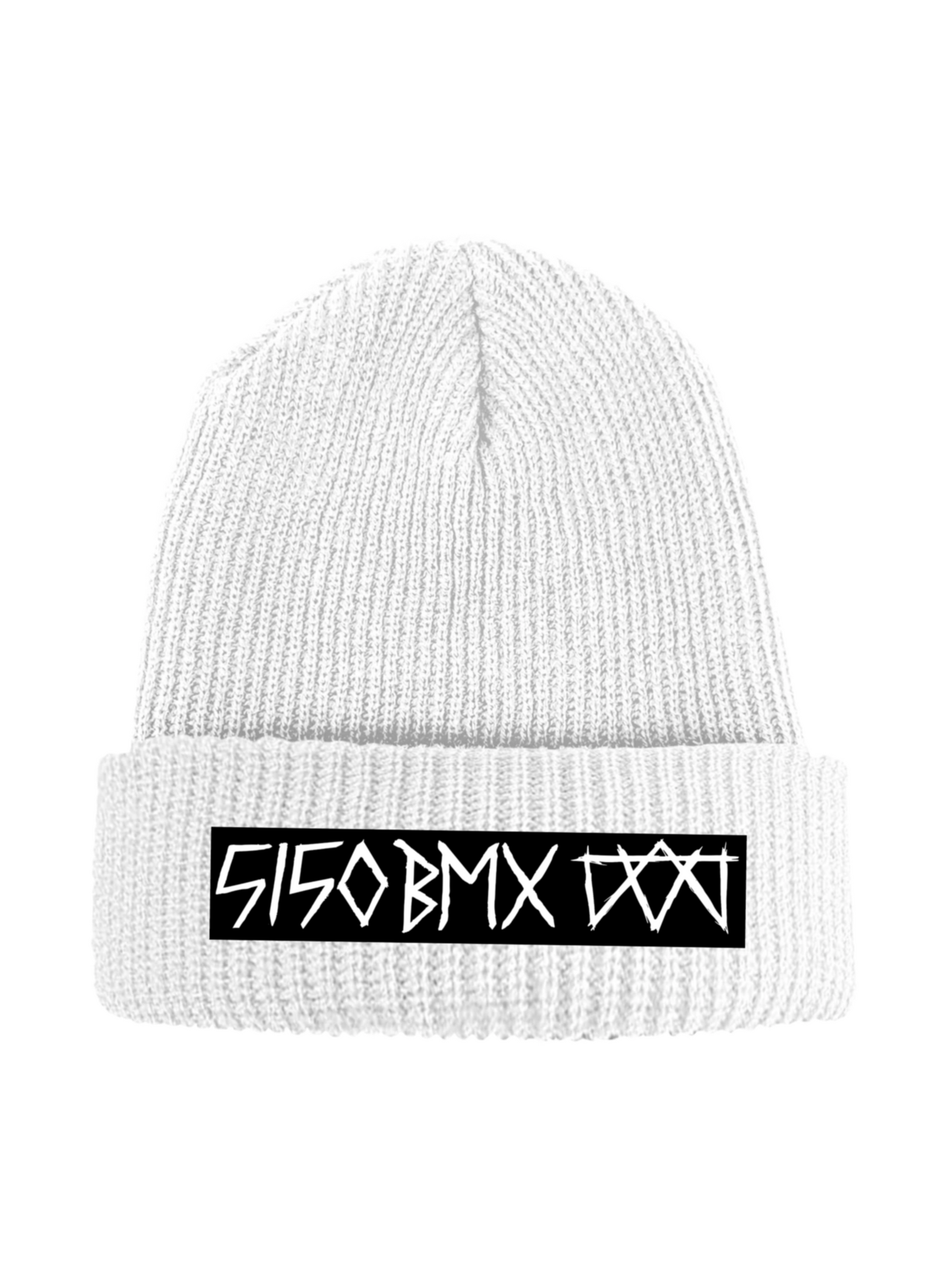 5150bmx Oversized Logo Beanie (White)