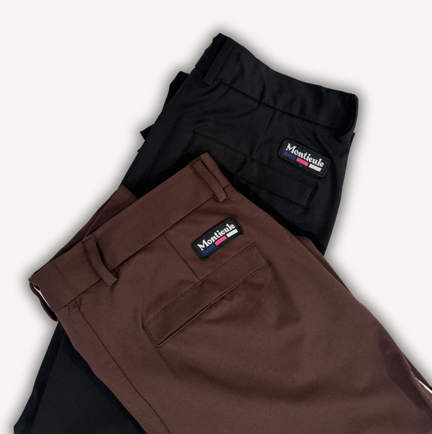 Monticule 4-Way Stretch Chinos. Black