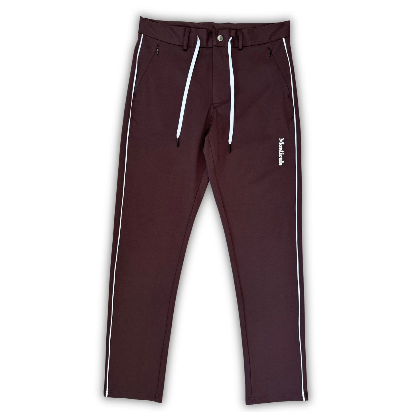 Monticule 4-Way Stretch Chinos. Brown