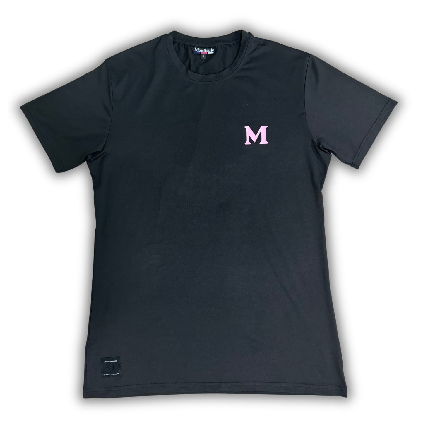 Monticule Lightweight Team Tee. Black