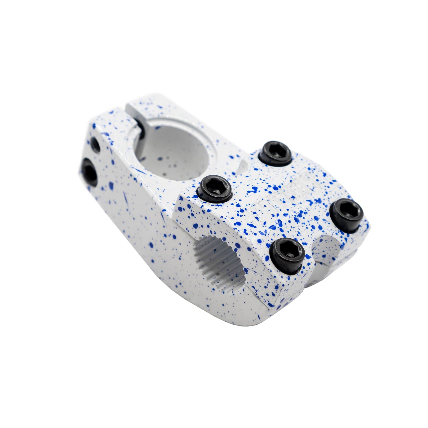 Fatboy Stem-White Blue Splatter available at 5150bmx.com