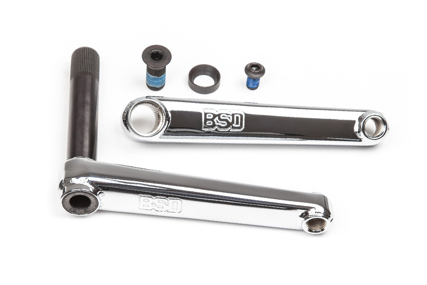 BSD Substance Cranks (Chrome) available at 5150bmx.com