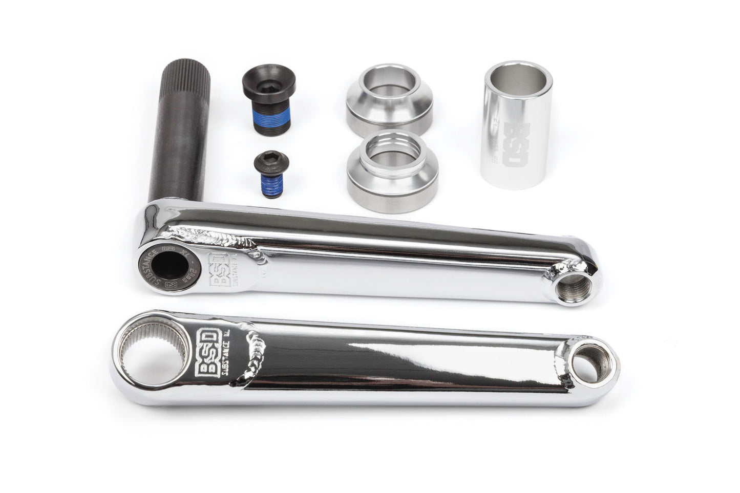 BSD Substance XL v2 Cranks (Chrome) available at 5150bmx.com