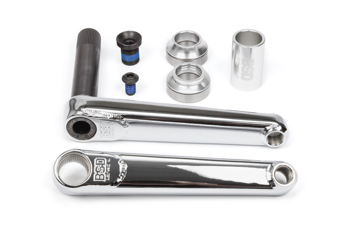 BSD Substance XL v2 Cranks (Chrome) available at 5150bmx.com
