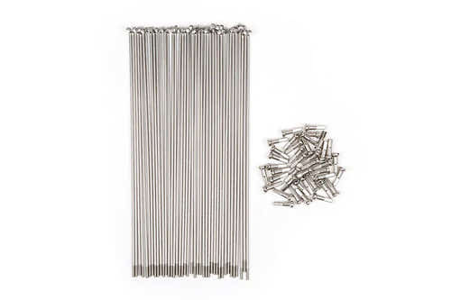 5150Bmx Silver Spokes w/Brass Nipples 40pcs