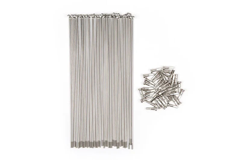 5150Bmx Silver Spokes w/Brass Nipples 40pcs