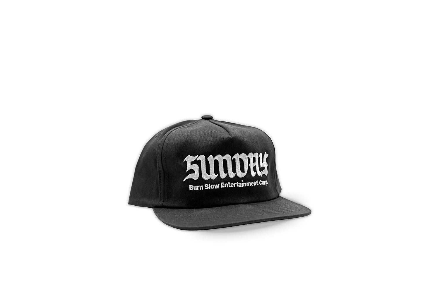 Sunday x Burn Slow Burnday 5 Panel Hat (Black) available at 5150bmx.com