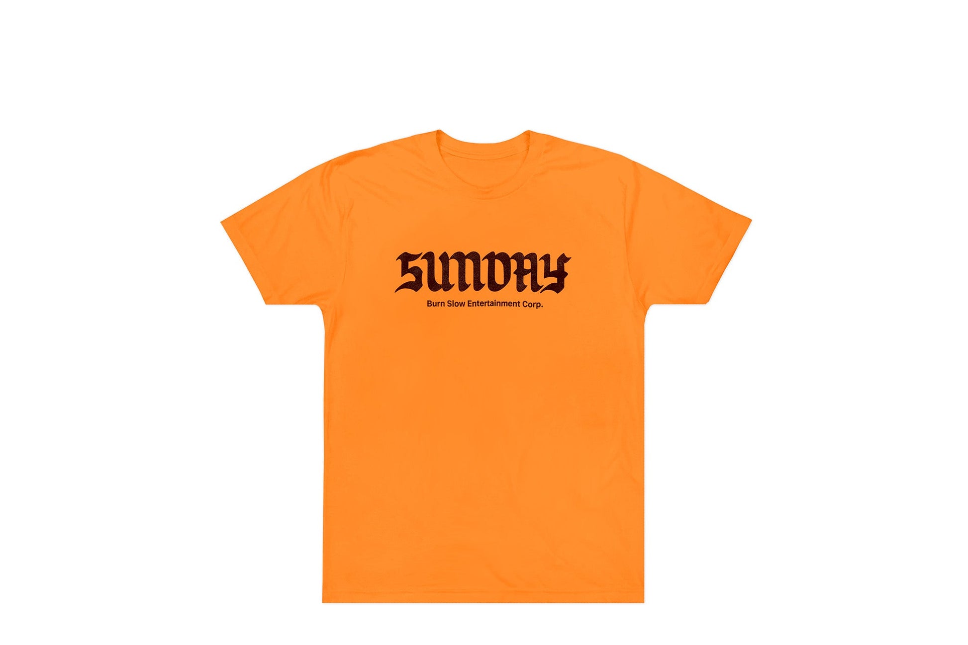 Sunday x Burn Slow Burnday Logo S/S (Safety Orange) available at 5150bmx.com