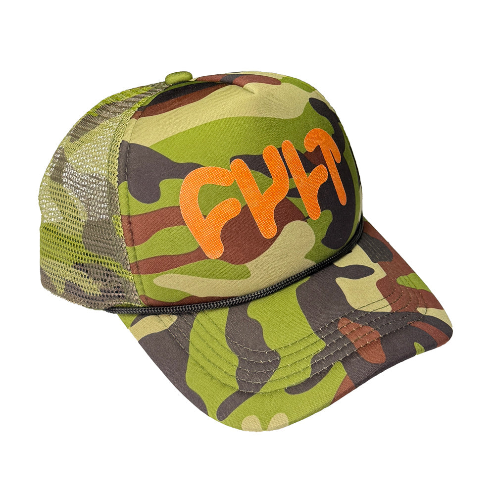 Logo Camo Trucker / orange available at 5150bmx.com