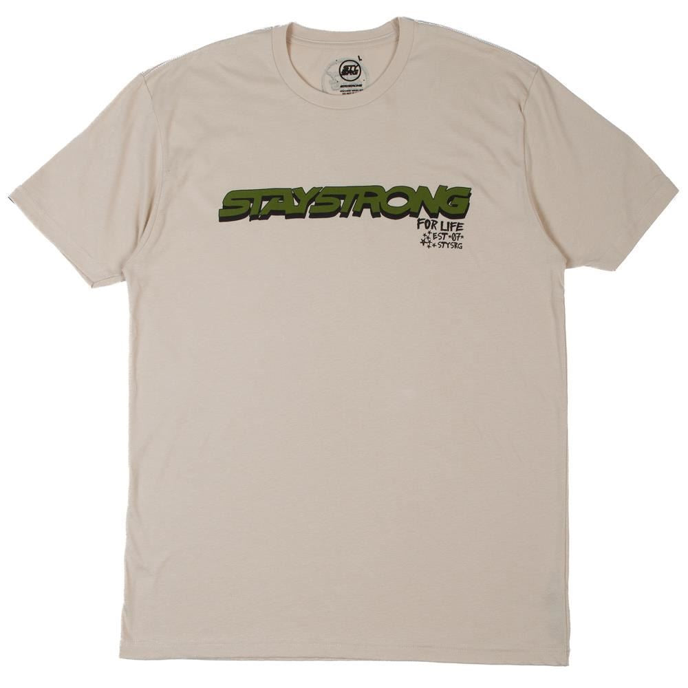 Stay Strong Freestyle T-Shirt - Soft Cream available at 5150bmx.com