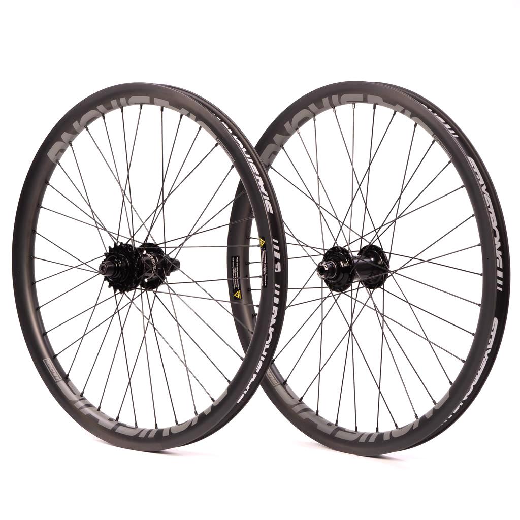 Stay Strong Carbon Reactiv 2 24" Cruiser Disc Race Wheelset - Carbon/ 24x1.75" available at 5150bmx.com