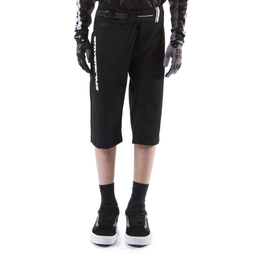Stay Strong Youth V2 Race Shorts - Black/White available at 5150bmx.com