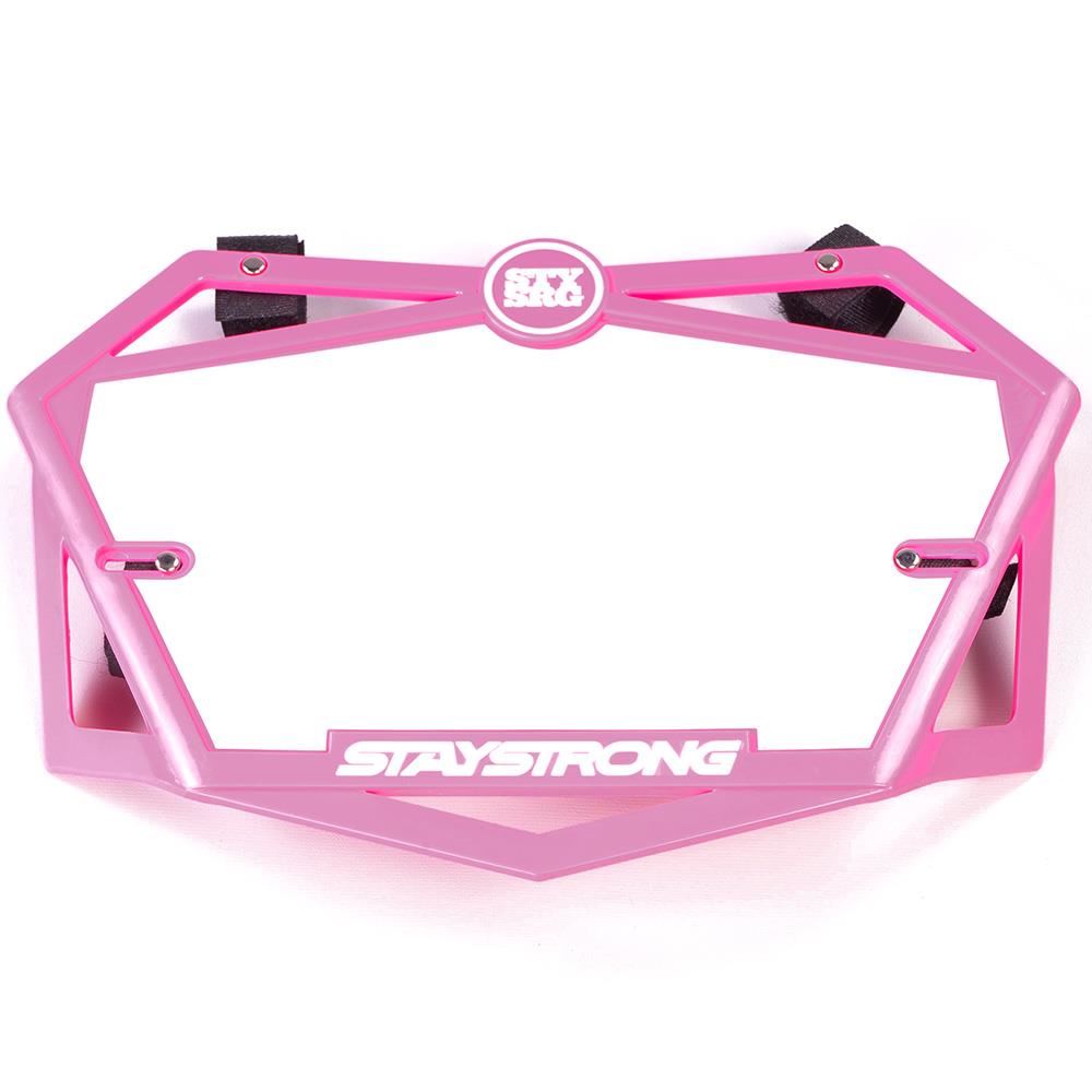 Stay Strong Primo 3D Mini Race Number Plate available at 5150bmx.com
