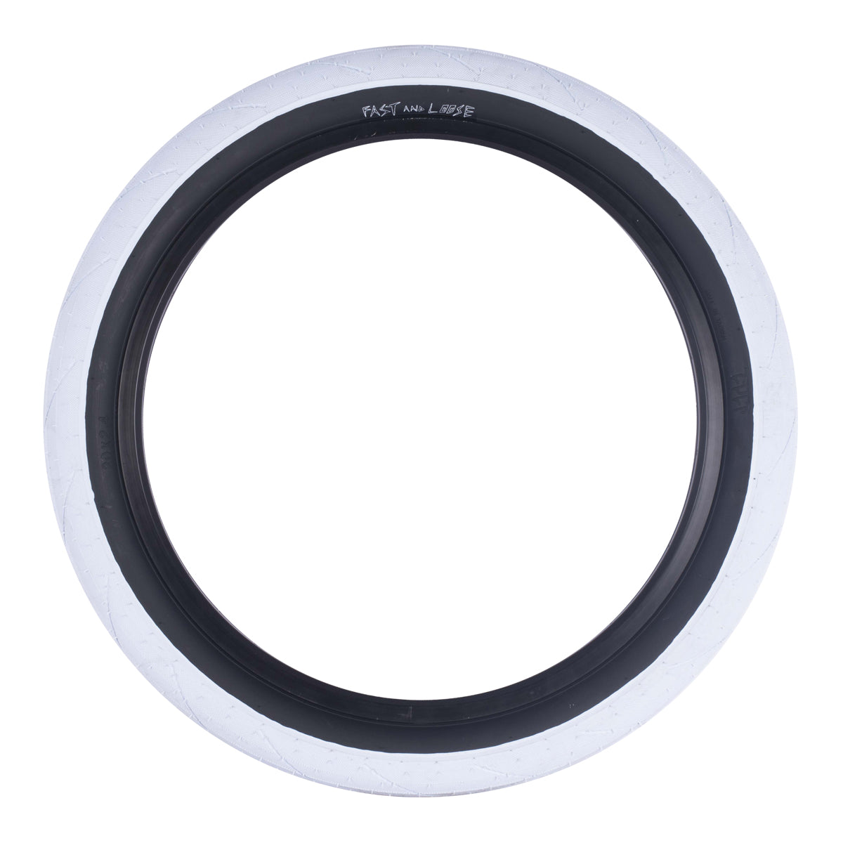 Fast & Loose Walsh Tire (single) white available at 5150bmx.com