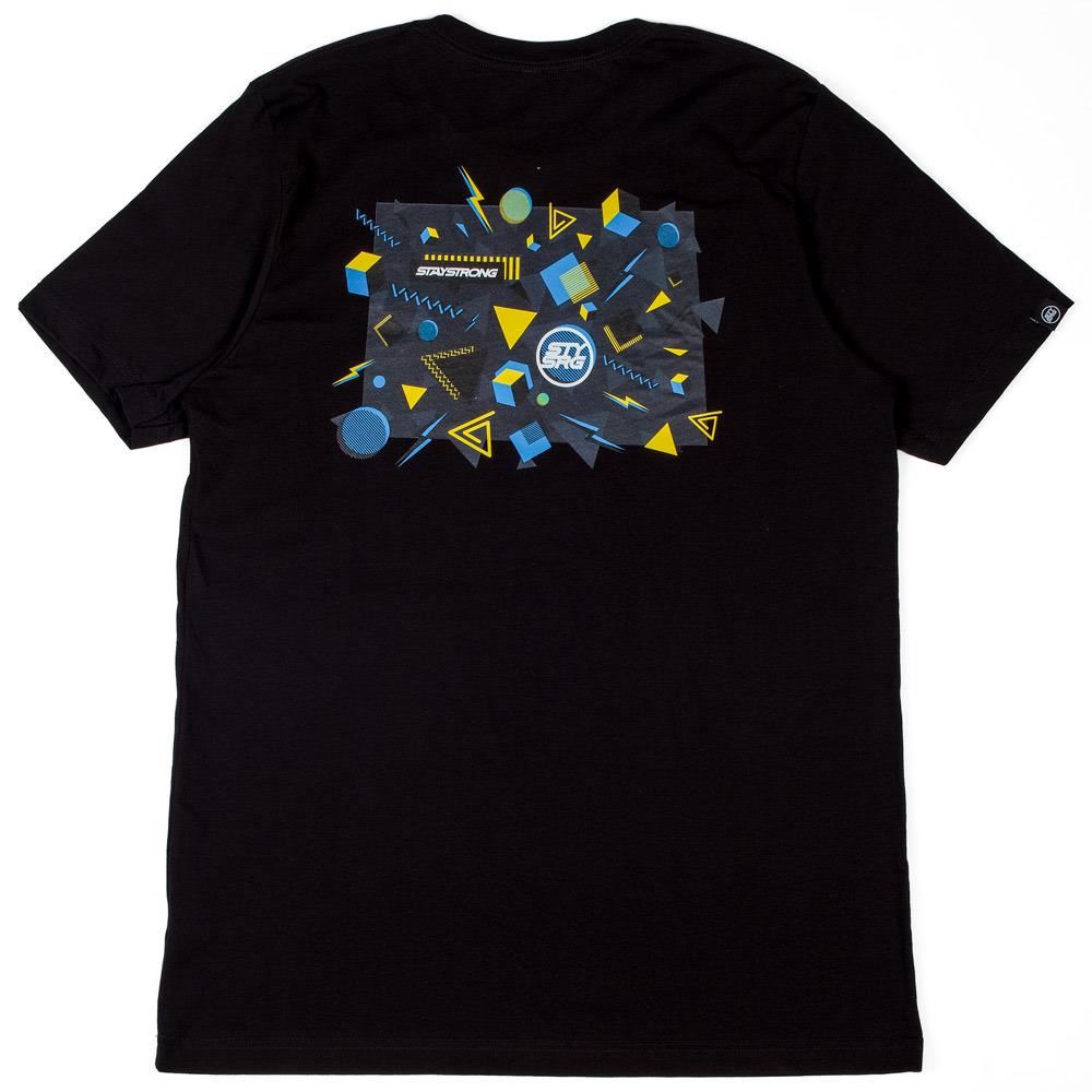 Stay Strong Block T-Shirt - Black available at 5150bmx.com