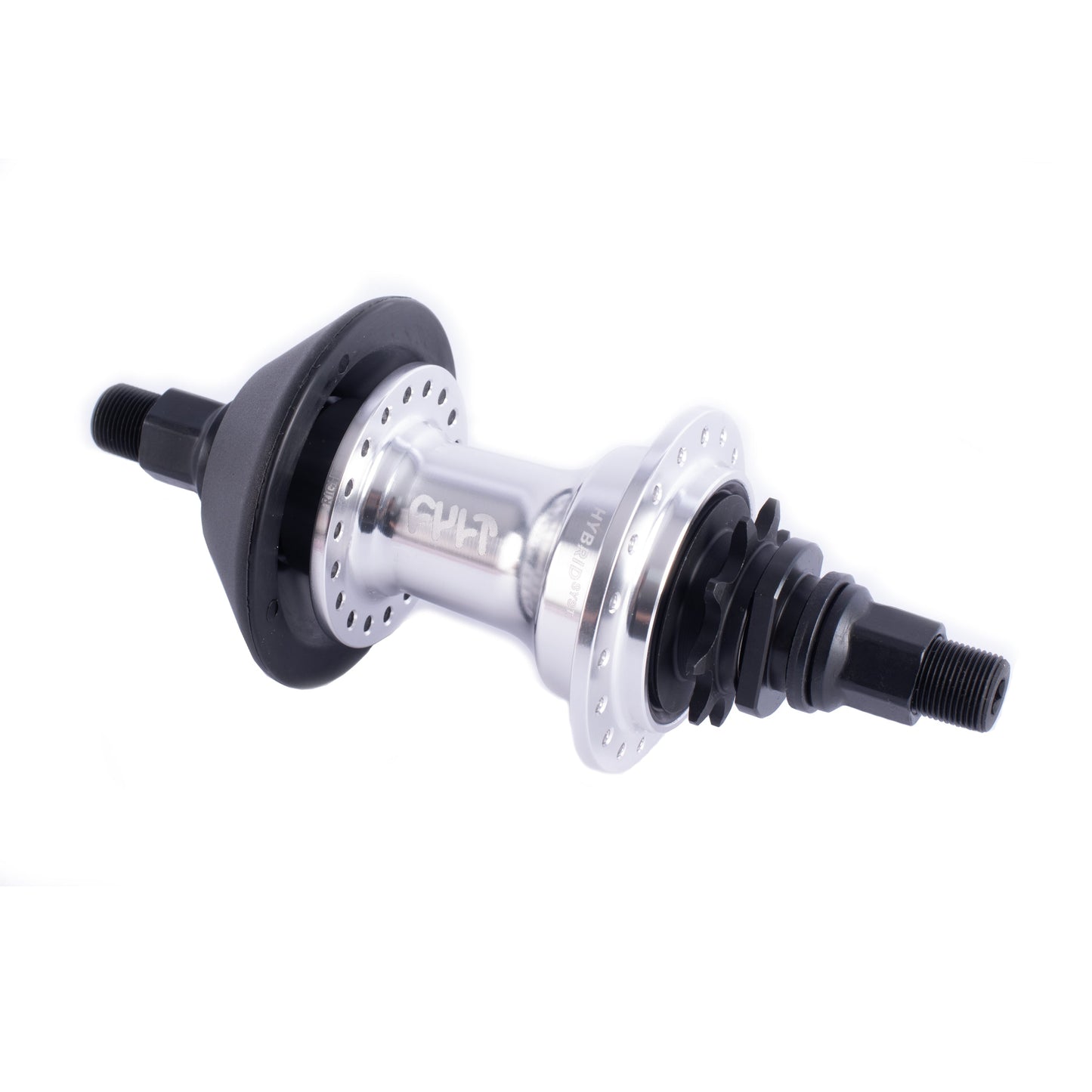 Crew Hybrid Hub / black & polished available at 5150bmx.com
