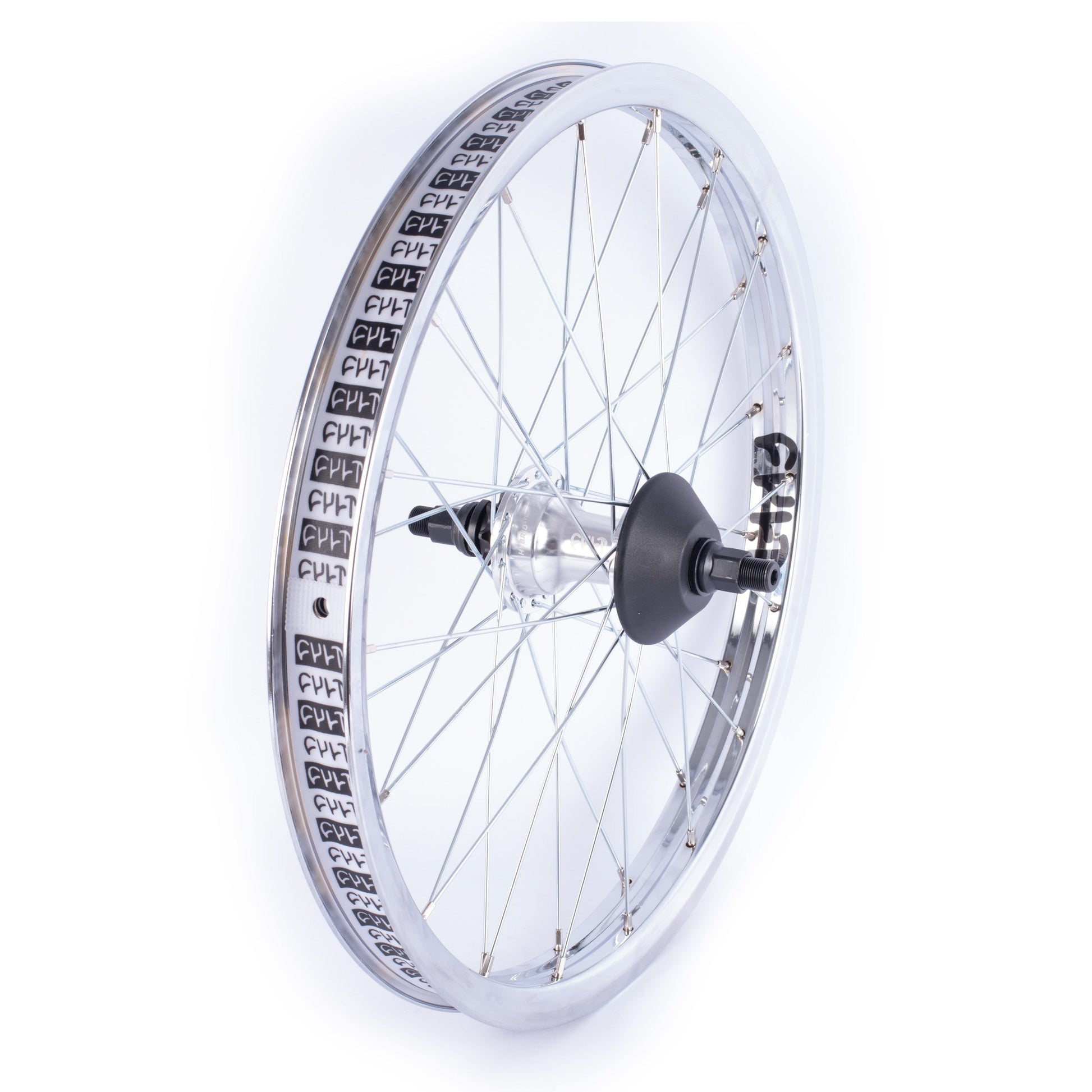 Crew Hybrid Cassette Wheel / black & polished available at 5150bmx.com