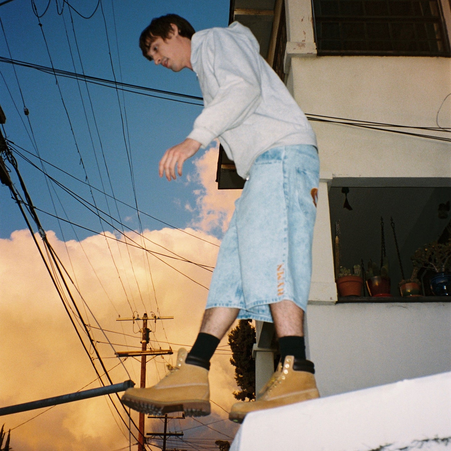 HYMN / Lazy Afternoon Denim Shorts - light wash available at 5150bmx.com