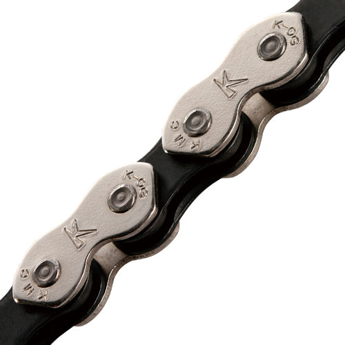 KMC - Chain - K1-W-112L-Silver/Black available at 5150bmx.com
