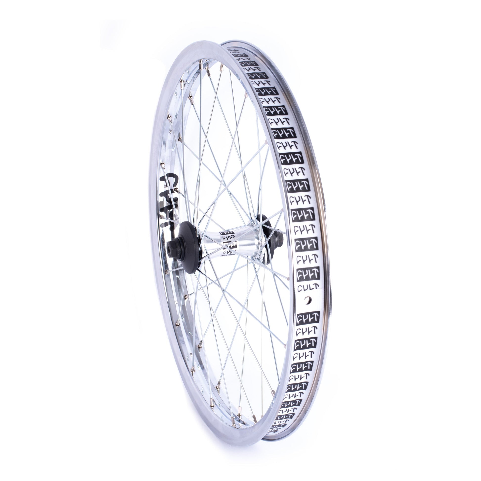 Crew Front Wheel v2 / black & polished available at 5150bmx.com