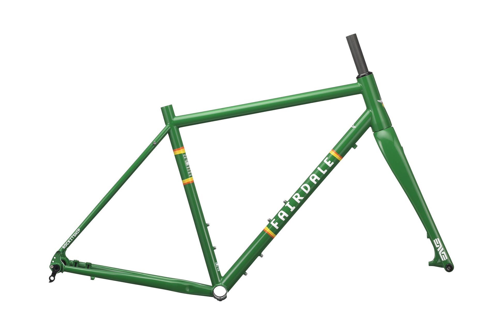 Fairdale Rockitship Gravel Frame and ENVE CX Fork Kit (Kelly Green) available at 5150bmx.com