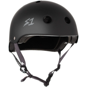 S1 Lifer Helmet - Black Matte w/ Grey Straps