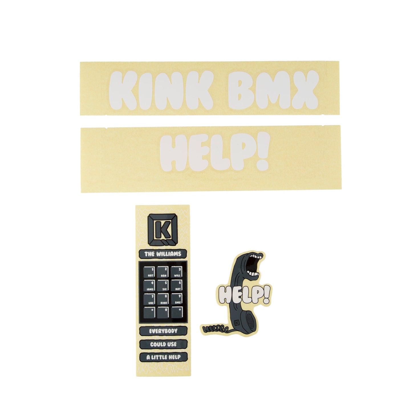Williams Frame Decal Kit available at 5150bmx.com