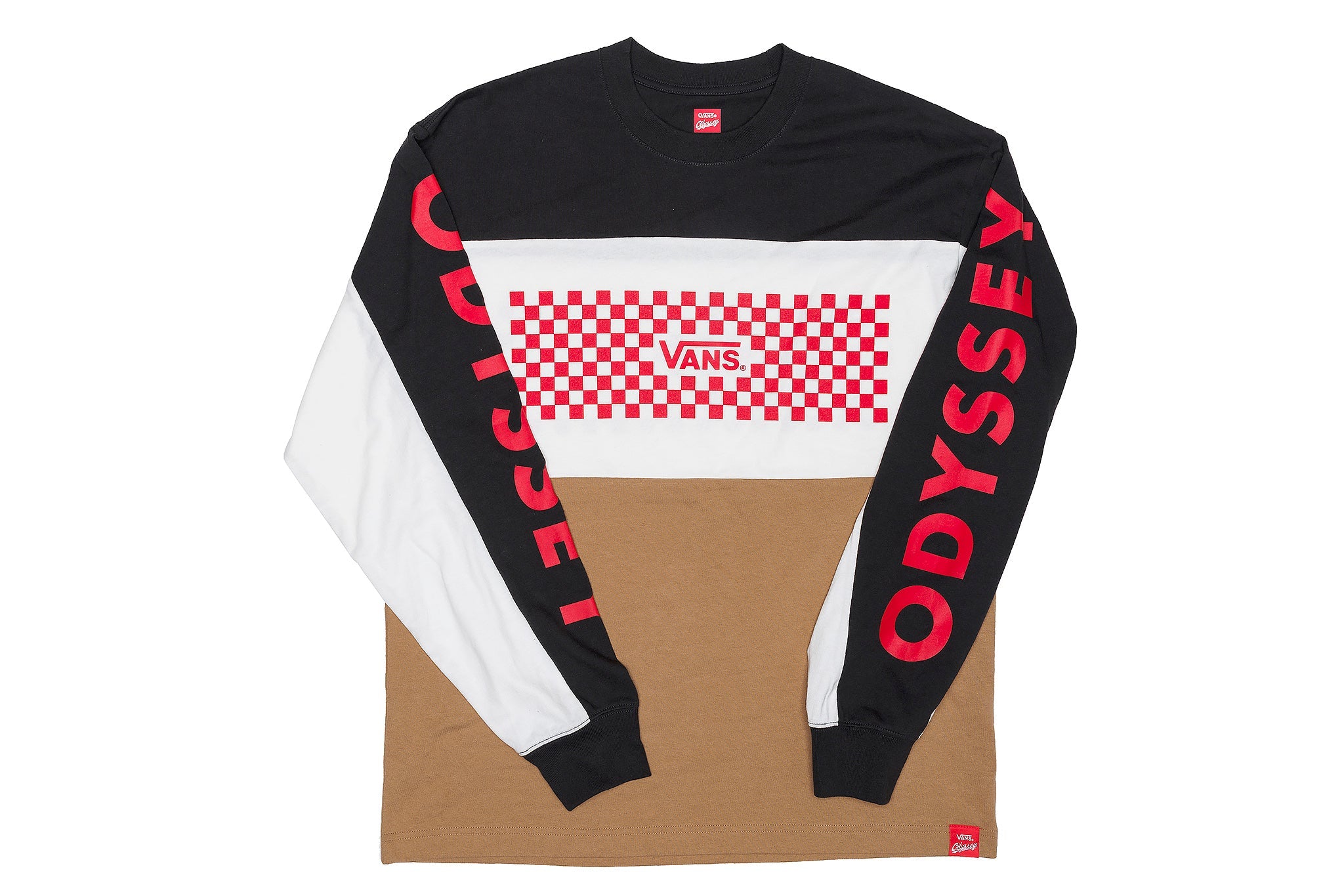 Vans x Odyssey Long Sleeve Jersey (Off-White/Black/Red / 40-Year Anniversary) available at 5150bmx.com