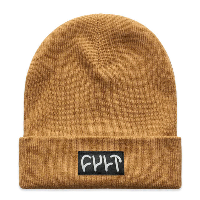 Witness Beanie / tight knit camel available at 5150bmx.com