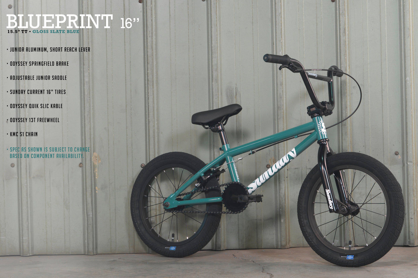Sunday Blueprint 16" (Gloss Slate Blue with 15.5" tt)