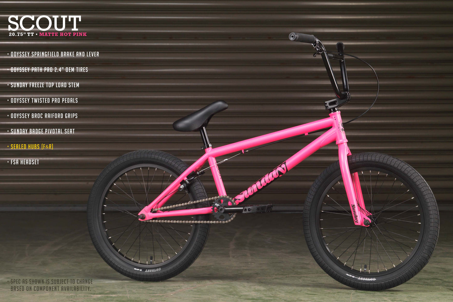 2023 Sunday Scout (Matte Hot Pink with 20.75" tt)