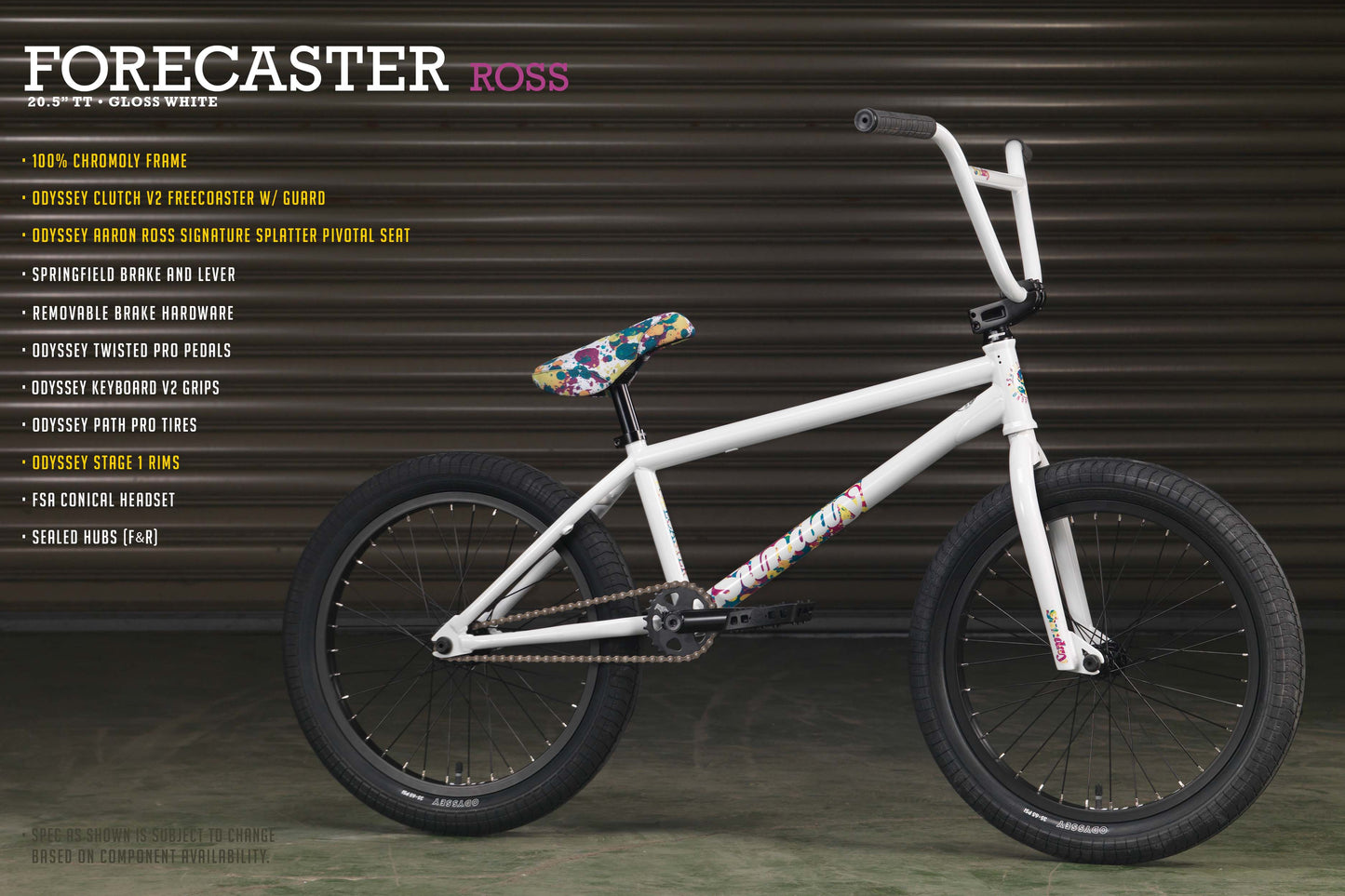 2023 Sunday Forecaster - Aaron Ross Signature (Gloss White with 20.5" tt)