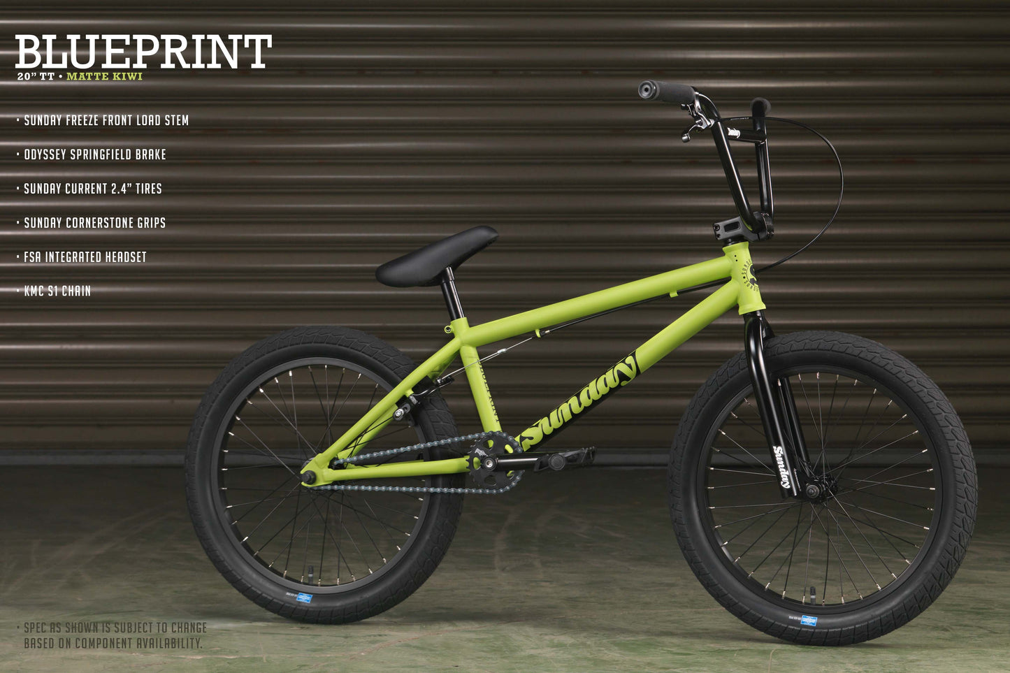 2023 Sunday Blueprint (Matte Kiwi with 20" tt)