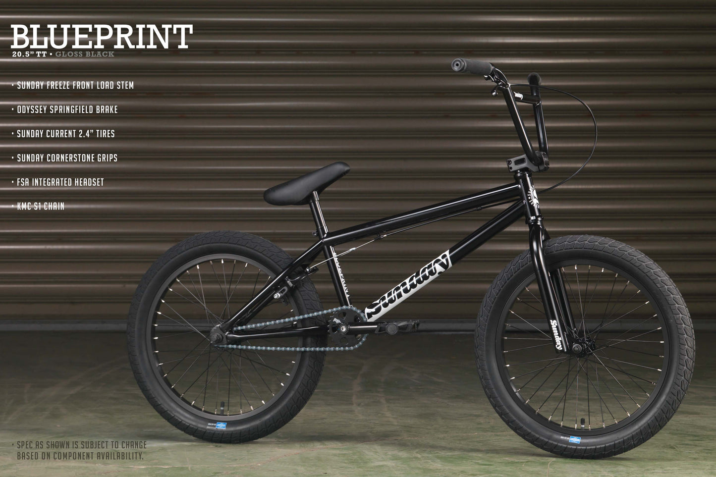 2023 Sunday Blueprint (Gloss Black with 20.5" tt)