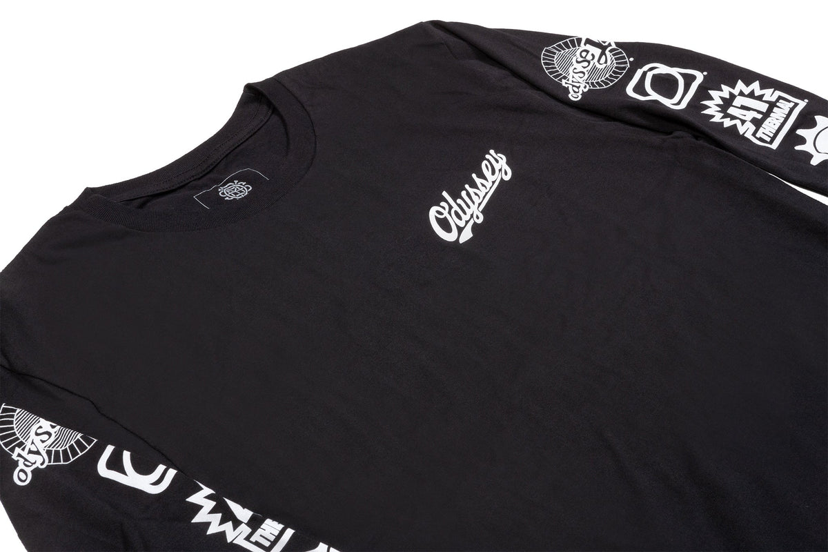 Odyssey History Long Sleeve (Black with White Ink)