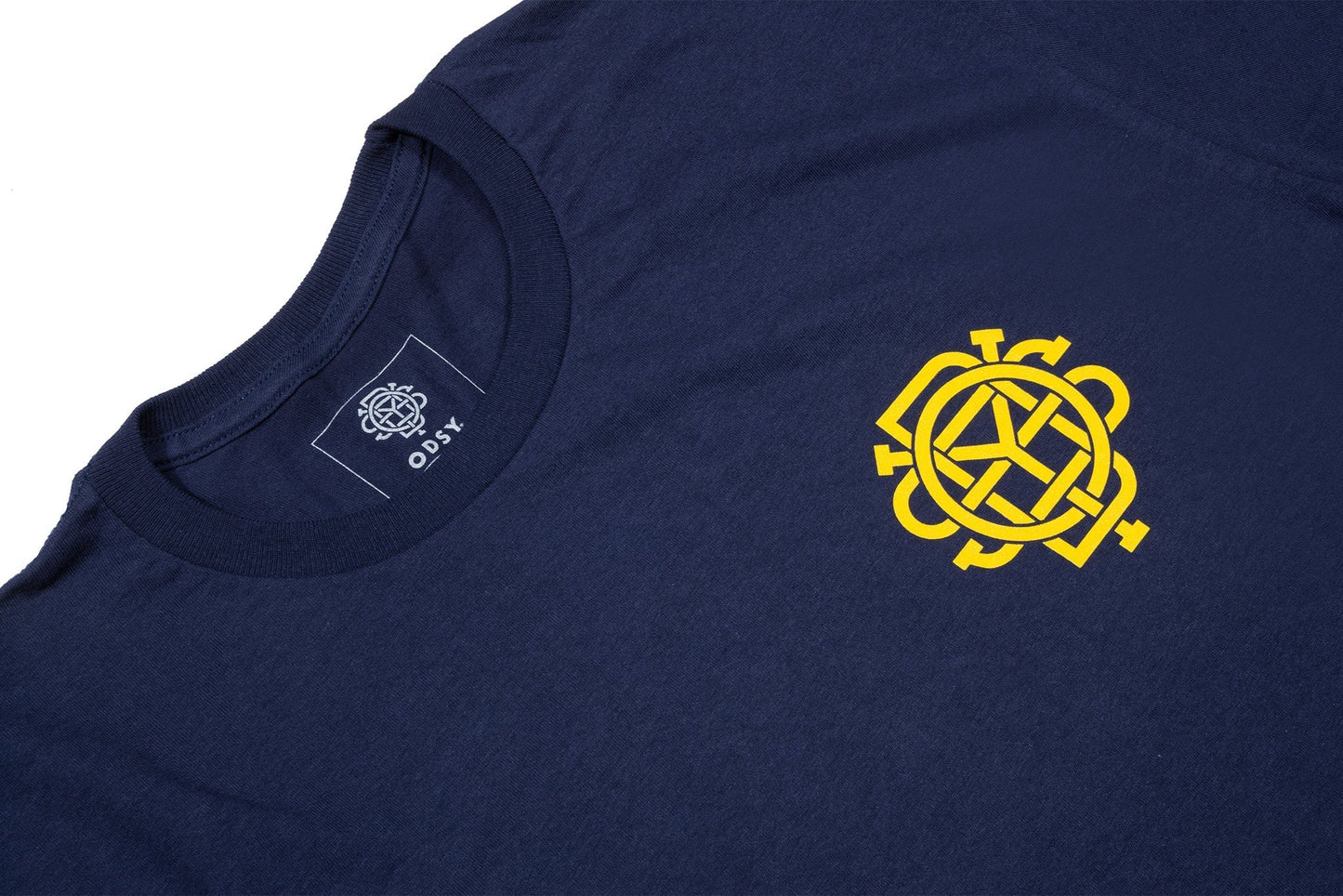 Odyssey Import Tee (Navy with Mustard Ink)