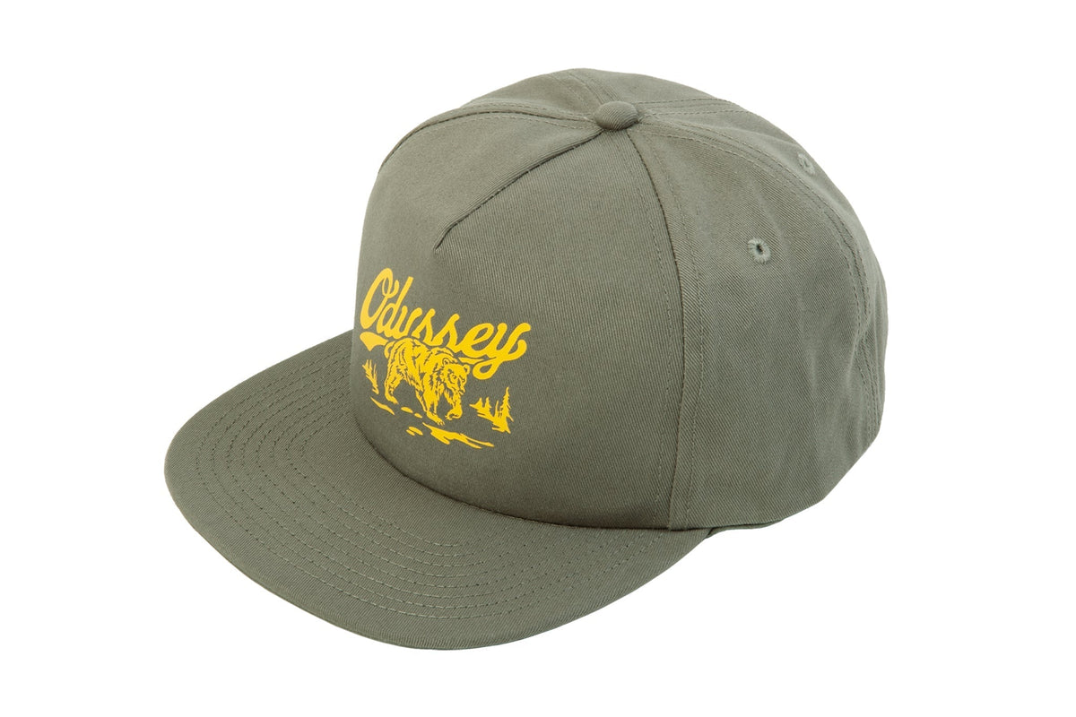Odyssey Roam Soft-Structured Hat (Green with Mustard Ink)
