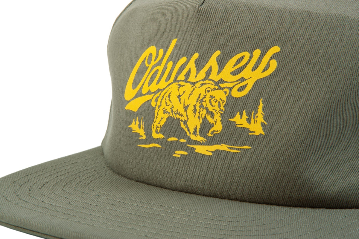 Odyssey Roam Soft-Structured Hat (Green with Mustard Ink)