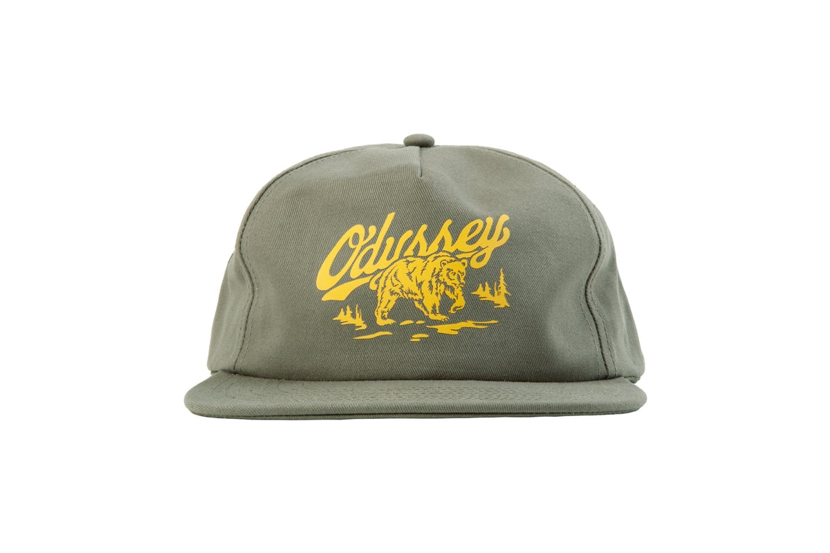 Odyssey Roam Soft-Structured Hat (Green with Mustard Ink)